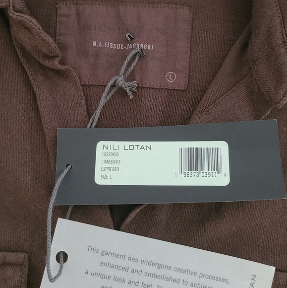 NWT Nili Lotan Liam Shirt - Picture 3 of 5